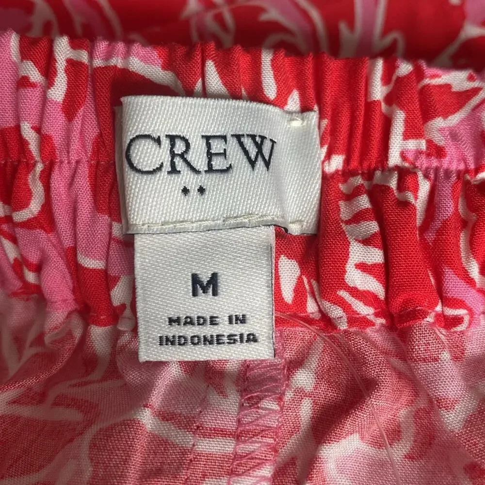 J. Crew Factory Wrap Azalea Belvedere Red midi skirt